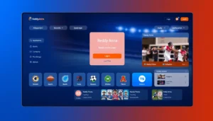 Secure and user-friendly Reddy Anna Login page with sports icons and live streaming in the background for easy access.