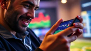 Reddy Book Club user placing a bet on live sports with a smartphone, highlighting seamless betting experience and modern platform features.