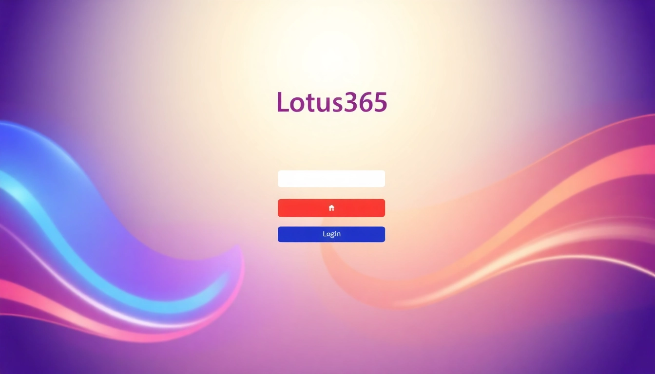 Secure Lotus365 ID login screen showing user authentication process and modern interface for online betting platform accessibility.