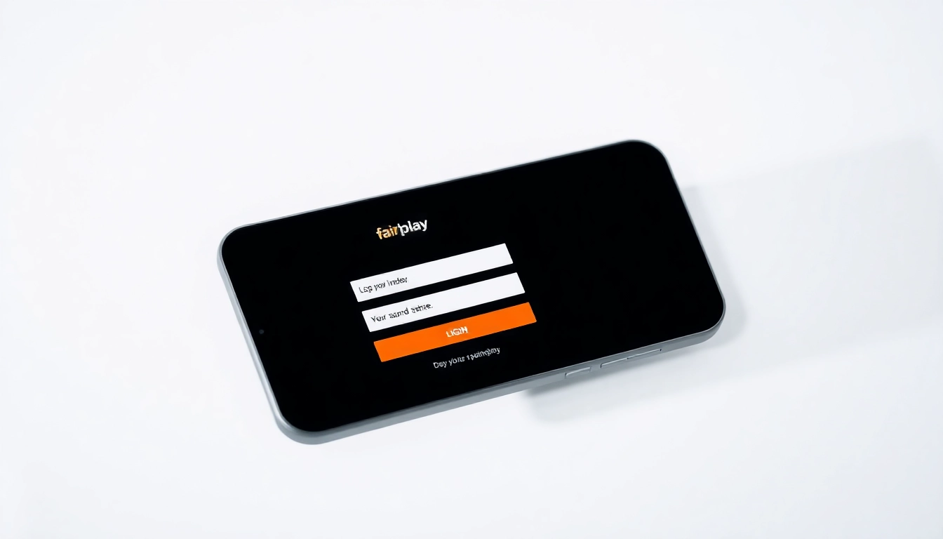 Fairplay login interface showing a user entering credentials on a colorful, user-friendly sports betting platform for Indian users.