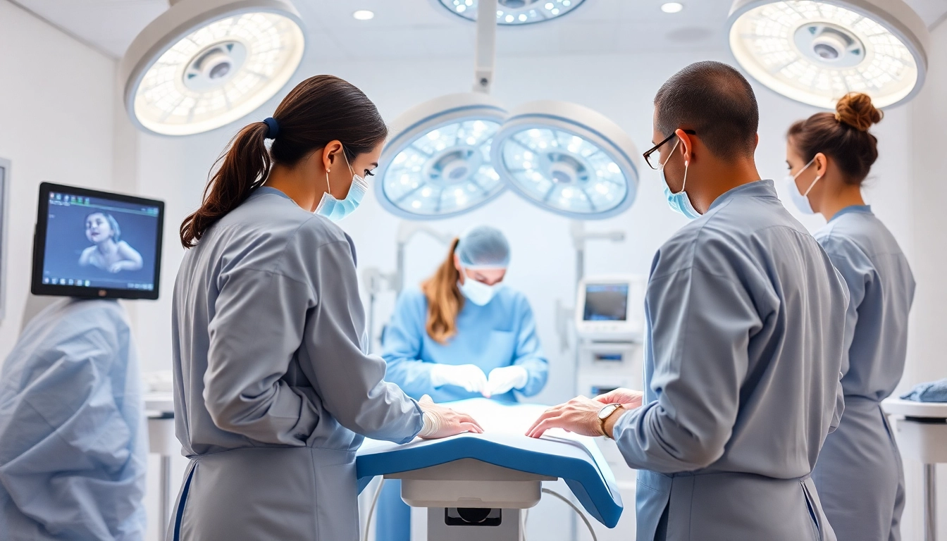 Fivet Italia fertility specialists performing IVF in a clean, modern clinic environment for