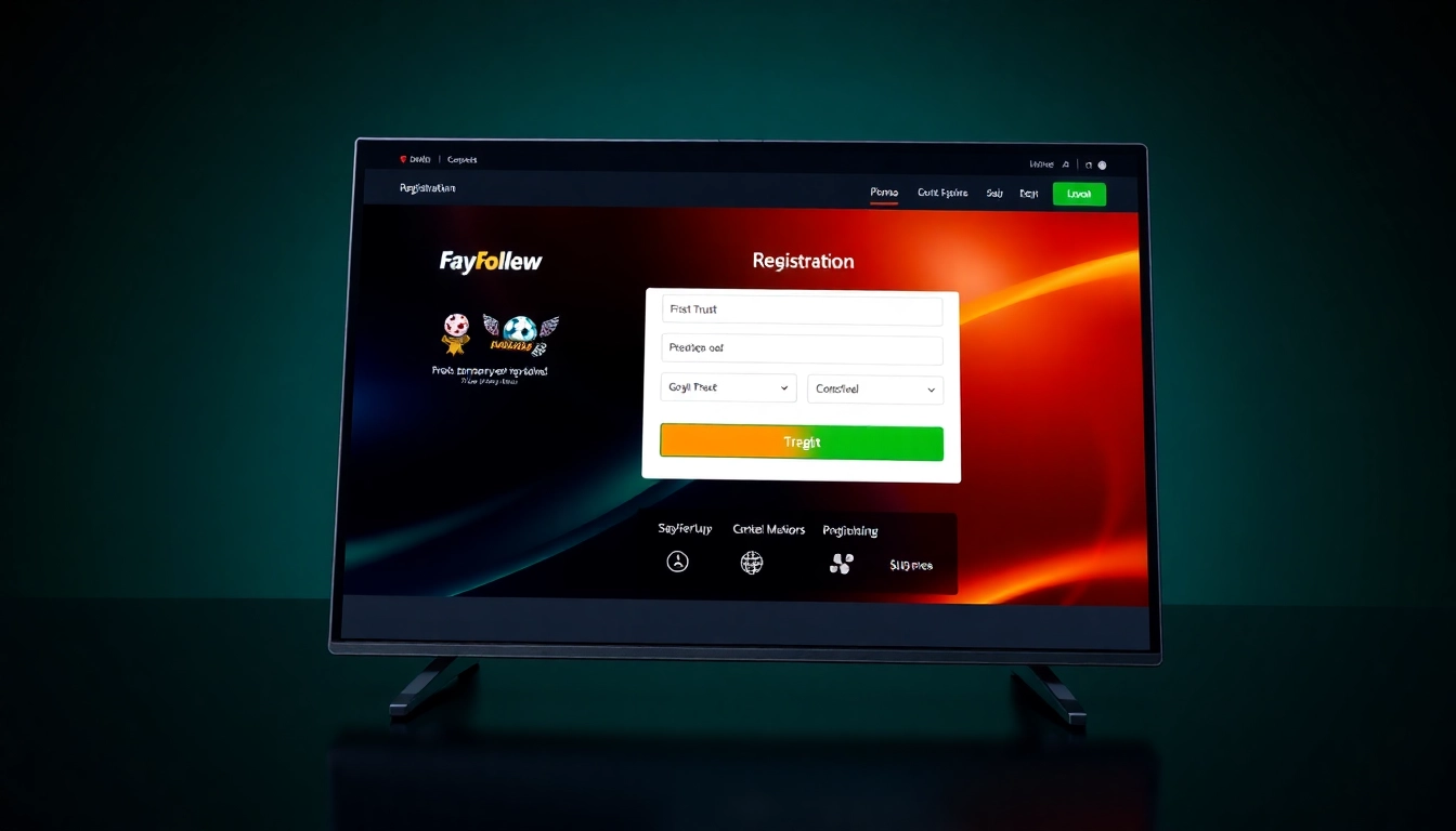 Easy FairPlay24 register process illustration with secure login and vibrant interface,