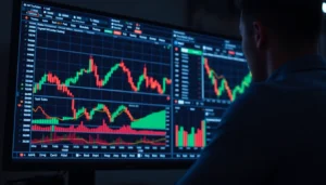 Trading view platform showing real-time stock and crypto charts for traders and investors